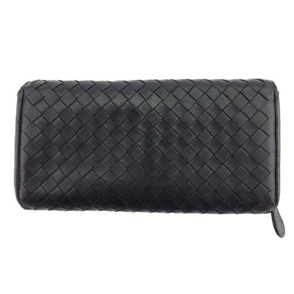 BOTTEGA VENETA Long Wallet Intrecciato Leather Authentic Used - Picture 3 of 10